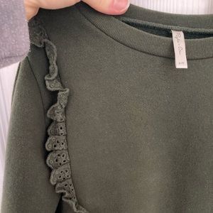Girls olive green sweater